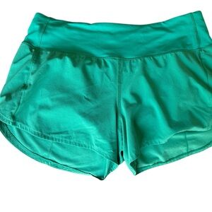 Women's Green Lululemon Speed Shorts 4-inch size 6